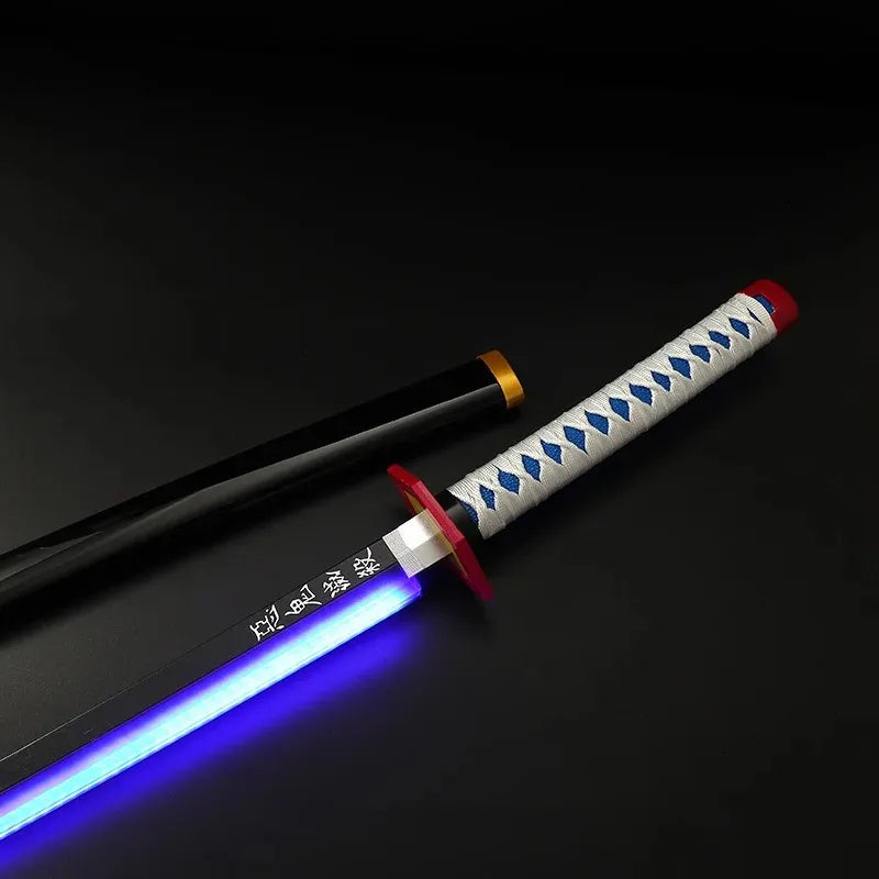 Demon Slayer Giyu Wooden Katana – 104cm Anime Cosplay Sword Replica