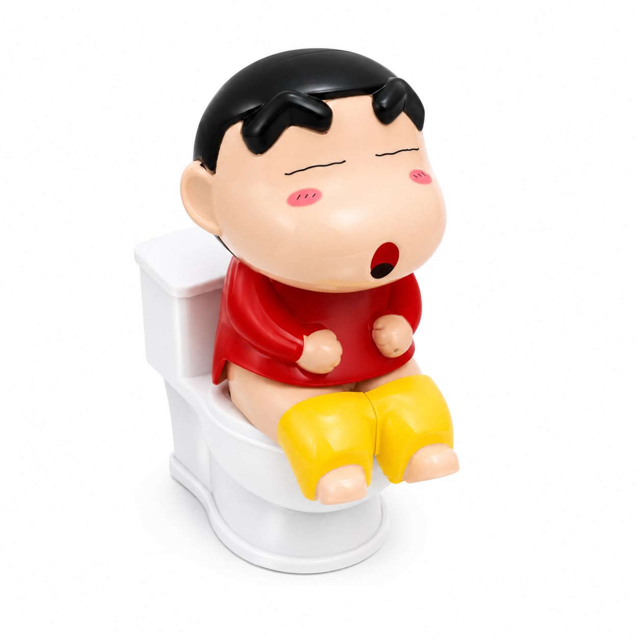 Shin-chan Toilet Water Spray Toy – 11cm Funny Interactive Prank Figure