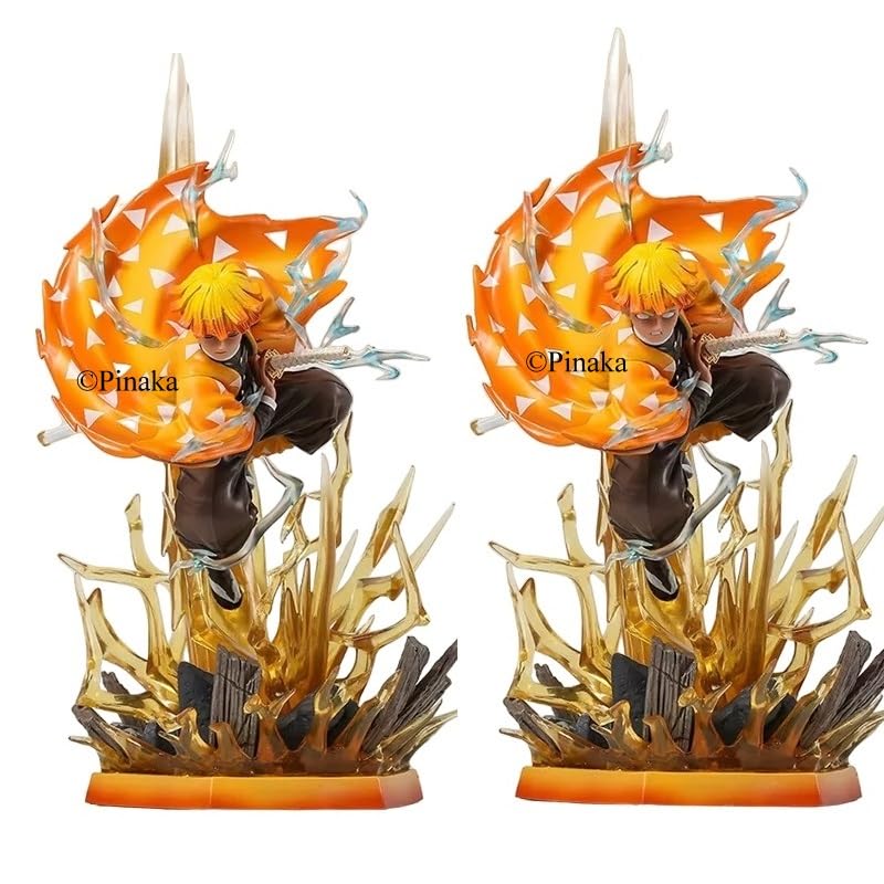 Zenitsu Agatsuma Thunder Breathing LED Statue – 31cm Premium Demon Slayer Collectible Figure