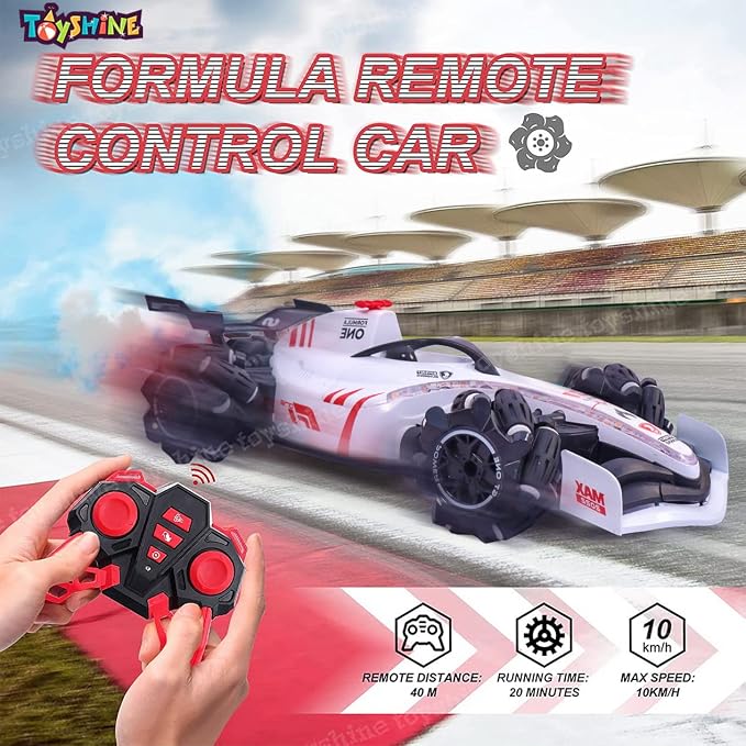 Toyshine F1 Fast RC Drift Car – 4WD 2.4GHz Stunt Racing Car with LED Lights & 360° Rotation
