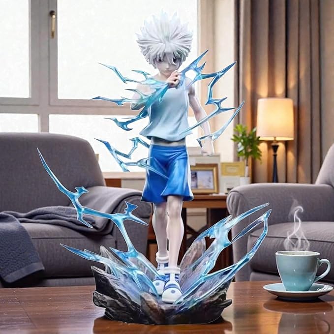 Killua Zoldyck Blue Crystal Aura Statue – Premium Hunter x Hunter Collectible Figure