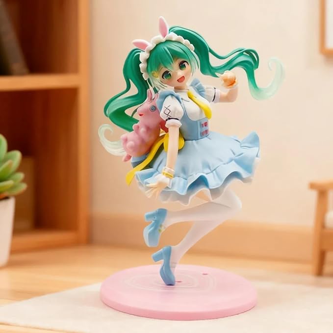 Hatsune Miku Bunny Maid Floating Dance Pose Figure – 20cm Anime Collectible PVC Statue