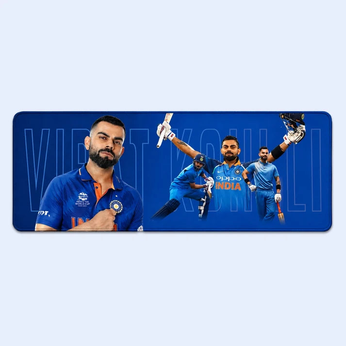 Virat Kohli XXL Gaming Mouse Pad – Large Extended Keyboard & Mouse Desk Mat | Premium Cricket-Themed Mousepad for Gaming, Office & Study