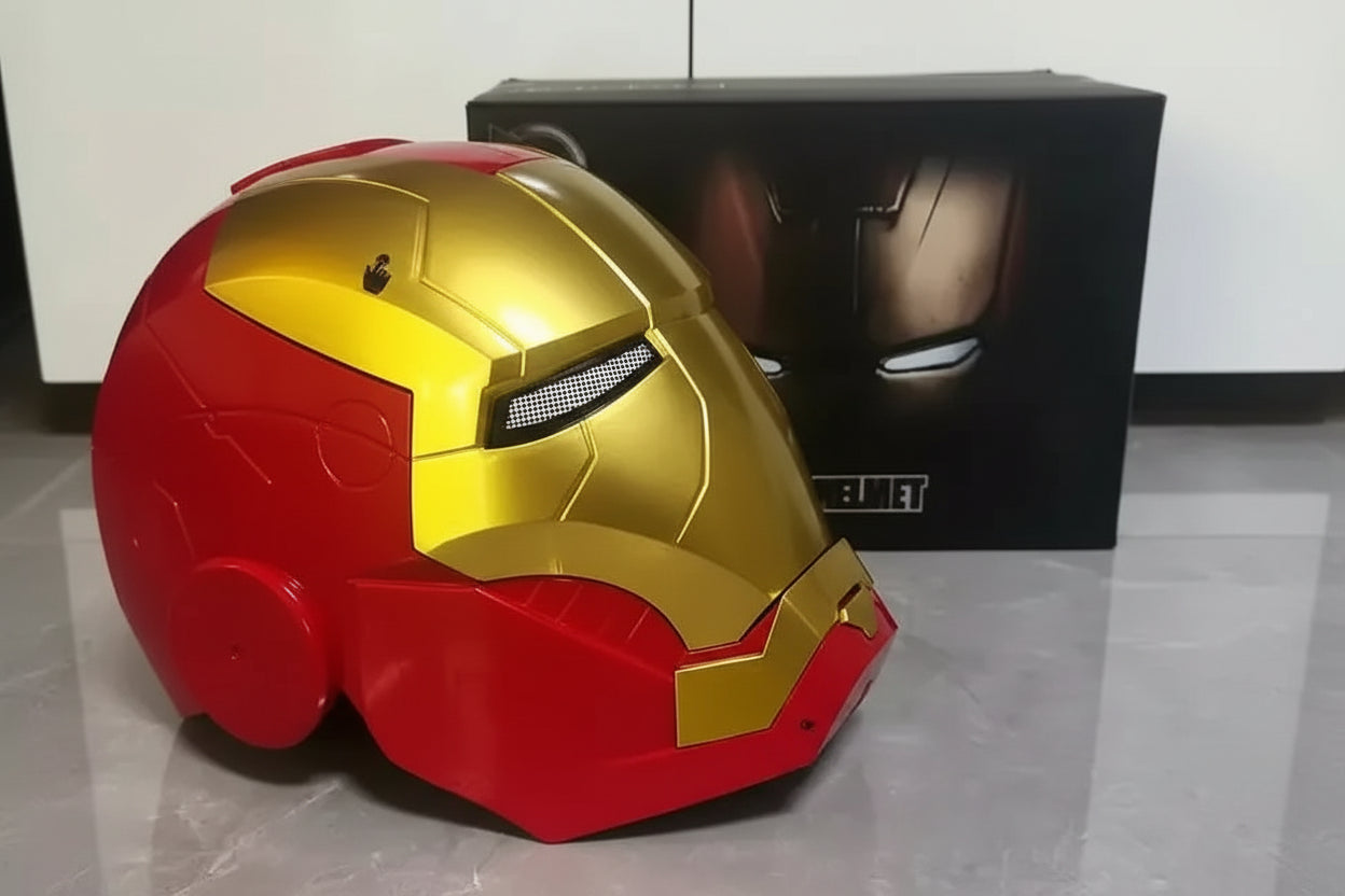 Iron Man Mark X Armor Helmet – Light & Sound Voice Touch Sensor Wearable Cosplay Helmet (Limited Edition)