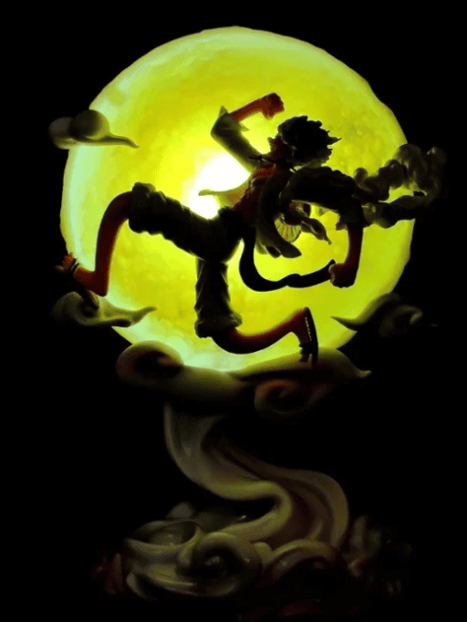 Gear 5 Luffy LED Moon Lamp | One Piece Collector Light β¨