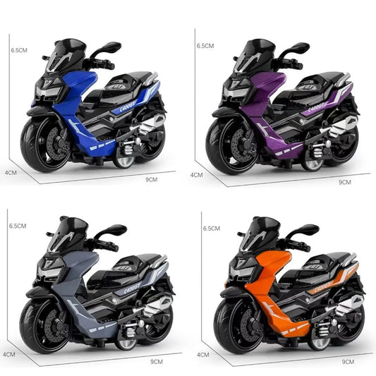 Jumbo Size Pushback Scooty Keyring Set of 2 – Stylish Mini Scooter Keychain for Bike, Car & Keys (Random Colours)