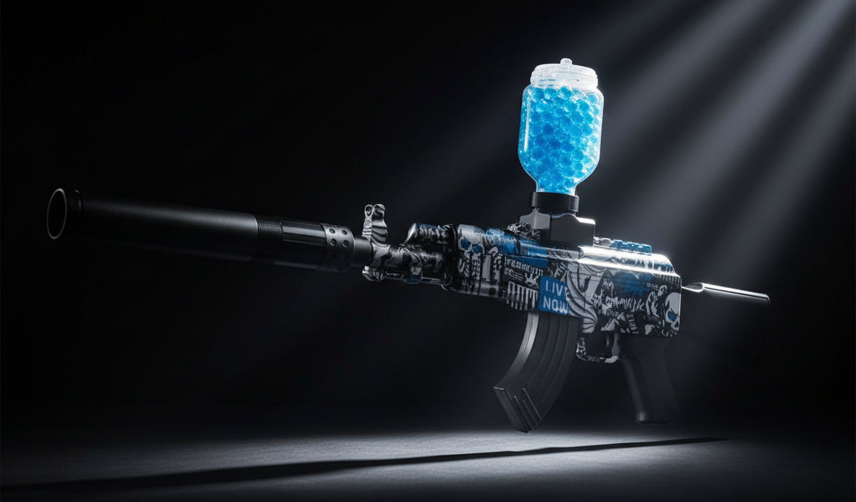 AK-47 Electric Gel Blaster Toy Gun – Rechargeable Water Bead Outdoor Blaster