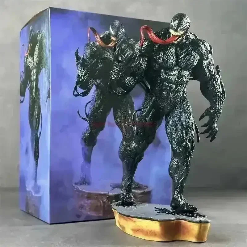 Venom Action Figurine – 30cm Premium PVC Collectible Statue | Marvel Symbiote Display Figure for Desk, Shelf & Home Decor