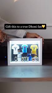 MS Dhoni No. 7 Jersey Frame – Premium Cricket Wall Art & Collector's Display