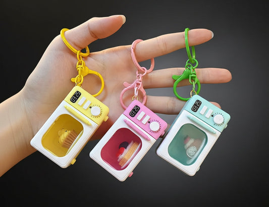 Mini Microwave Oven Keychain with Light & Sound – Limited Edition Cute Pocket Accessory