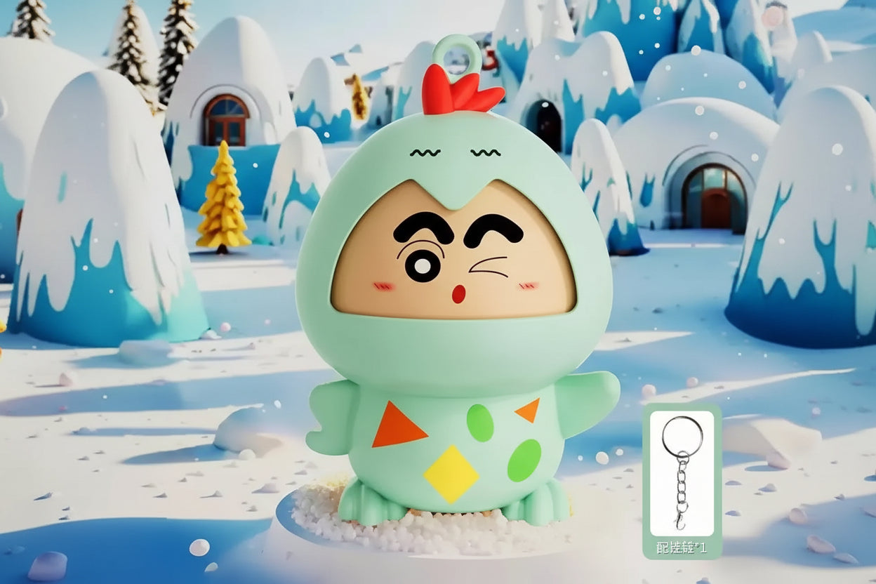 Crayon Shinchan Duck Face Changing Keychain Set – Pack of 3 Cute Anime Keychains