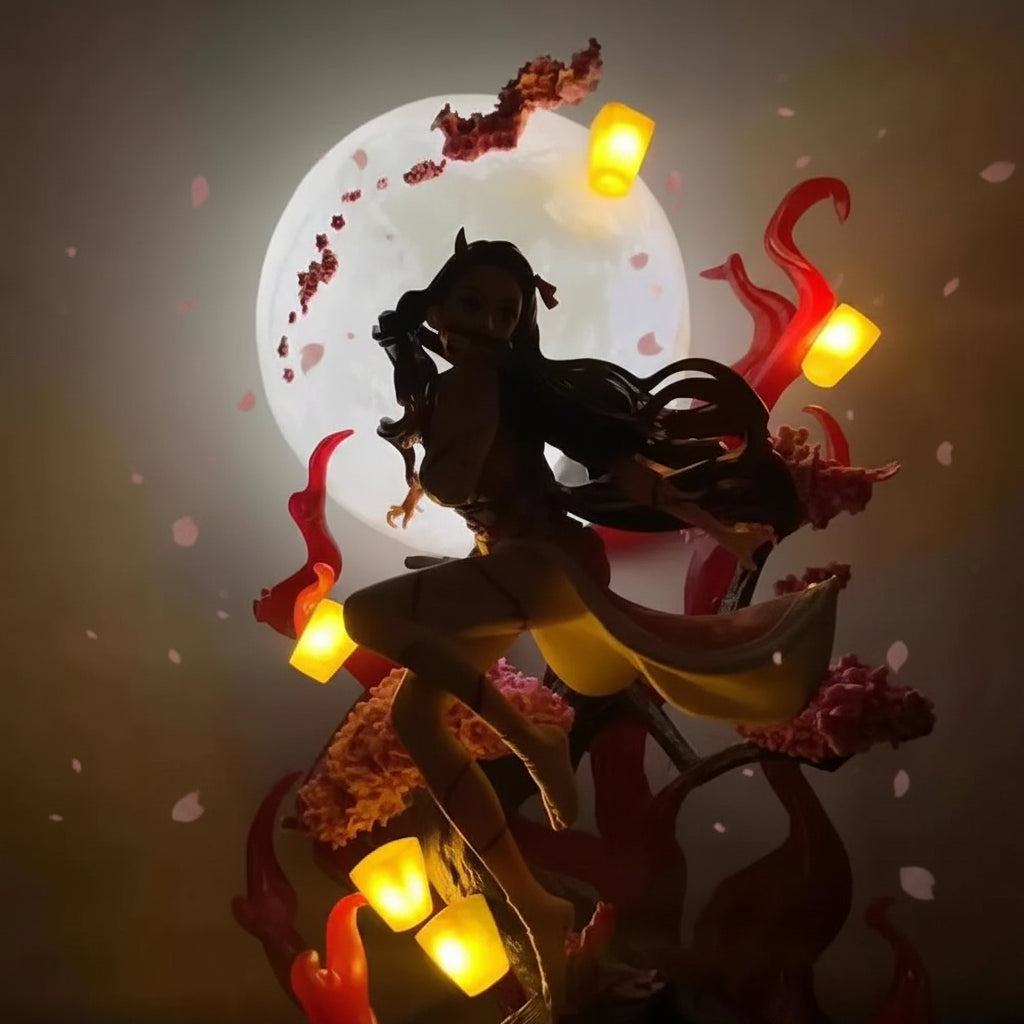 Nezuko Moonlight Blossom Premium Anime Figure – 45cm Collectible Display Statue
