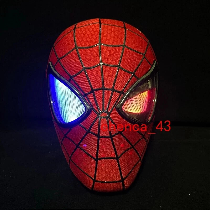 The Amazing Spider-Man Premium LED Cosplay Mask – Movie Replica Spider-Man Light-Up Collectible