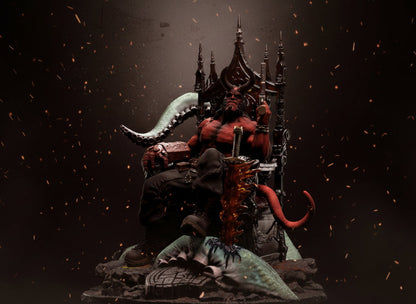 Hellboy Throne Ascendant Resin Statue 1/6 Scale – Premium Collector Edition by Tibs 3D Studio
