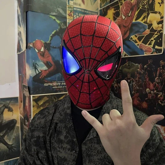 The Amazing Spider-Man Premium LED Cosplay Mask – Movie Replica Spider-Man Light-Up Collectible