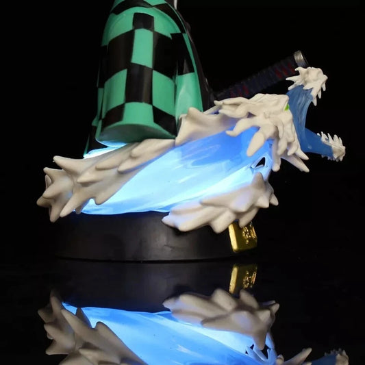 Tanjiro Kamado LED Battle Figure – 15cm Premium Demon Slayer Collectible Statue