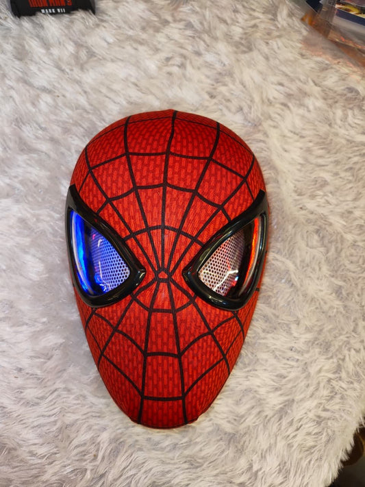 Premium Animated Eye & Jaw Motion Hero Mask with LED Effects | Wearable Cosplay Edition