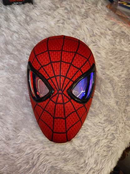 Premium Animated Eye & Jaw Motion Hero Mask with LED Effects | Wearable Cosplay Edition