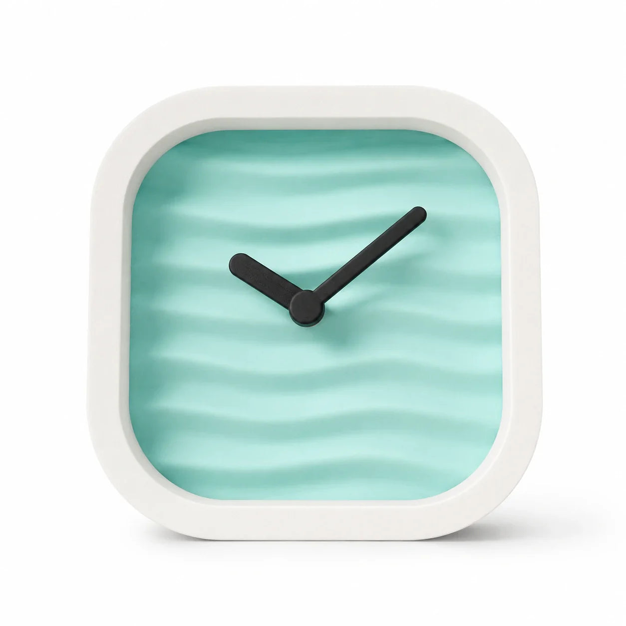 Wavy Desk Clock – Modern Analog Table Clock for Office Desk, Study Table & Home Décor