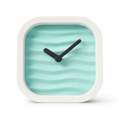 Wavy Desk Clock – Modern Analog Table Clock for Office Desk, Study Table & Home Décor