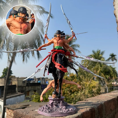 One Piece Roronoa Zoro Asura Form Nine-Sword Style Limited Edition Action Figure – 52cm Premium PVC Collectible Statue | Epic Anime Display Figure