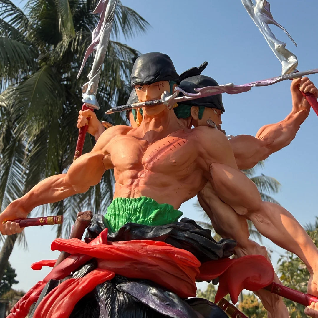 One Piece Roronoa Zoro Asura Form Nine-Sword Style Limited Edition Action Figure – 52cm Premium PVC Collectible Statue | Epic Anime Display Figure
