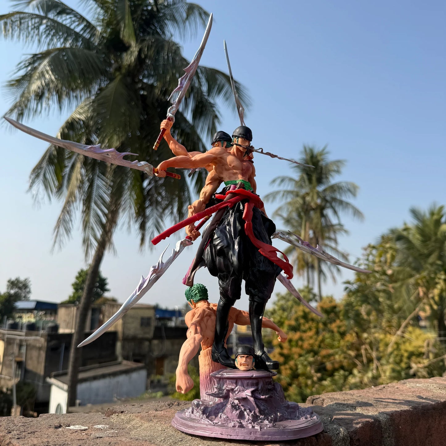 One Piece Roronoa Zoro Asura Form Nine-Sword Style Limited Edition Action Figure – 52cm Premium PVC Collectible Statue | Epic Anime Display Figure