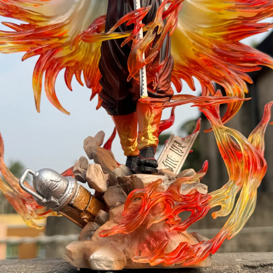Demon Slayer Kyojuro Rengoku Flame Hashira Action Figure – 31cm Premium PVC Collectible Statue | Kimetsu no Yaiba Anime Display Figure