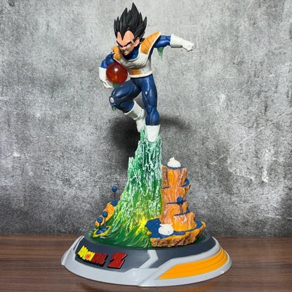 Dragon Ball Z Vegeta Namek Saga LED Battle Attack Action Figure – 25cm Premium PVC Collectible Statue with Light-Up Base
