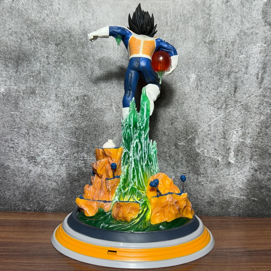 Dragon Ball Z Vegeta Namek Saga LED Battle Attack Action Figure – 25cm Premium PVC Collectible Statue with Light-Up Base