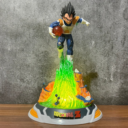 Dragon Ball Z Vegeta Namek Saga LED Battle Attack Action Figure – 25cm Premium PVC Collectible Statue with Light-Up Base