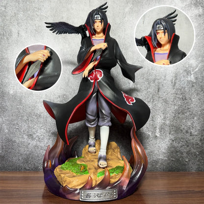 Naruto Shippuden Itachi Uchiha Akatsuki Crow Summoning Statue – 30cm Limited Edition Premium PVC Action Figure Collectible