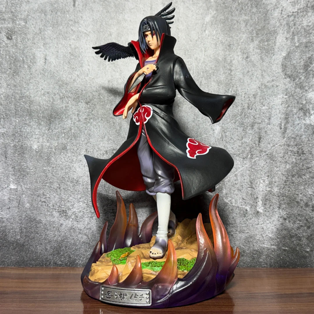 Naruto Shippuden Itachi Uchiha Akatsuki Crow Summoning Statue – 30cm Limited Edition Premium PVC Action Figure Collectible