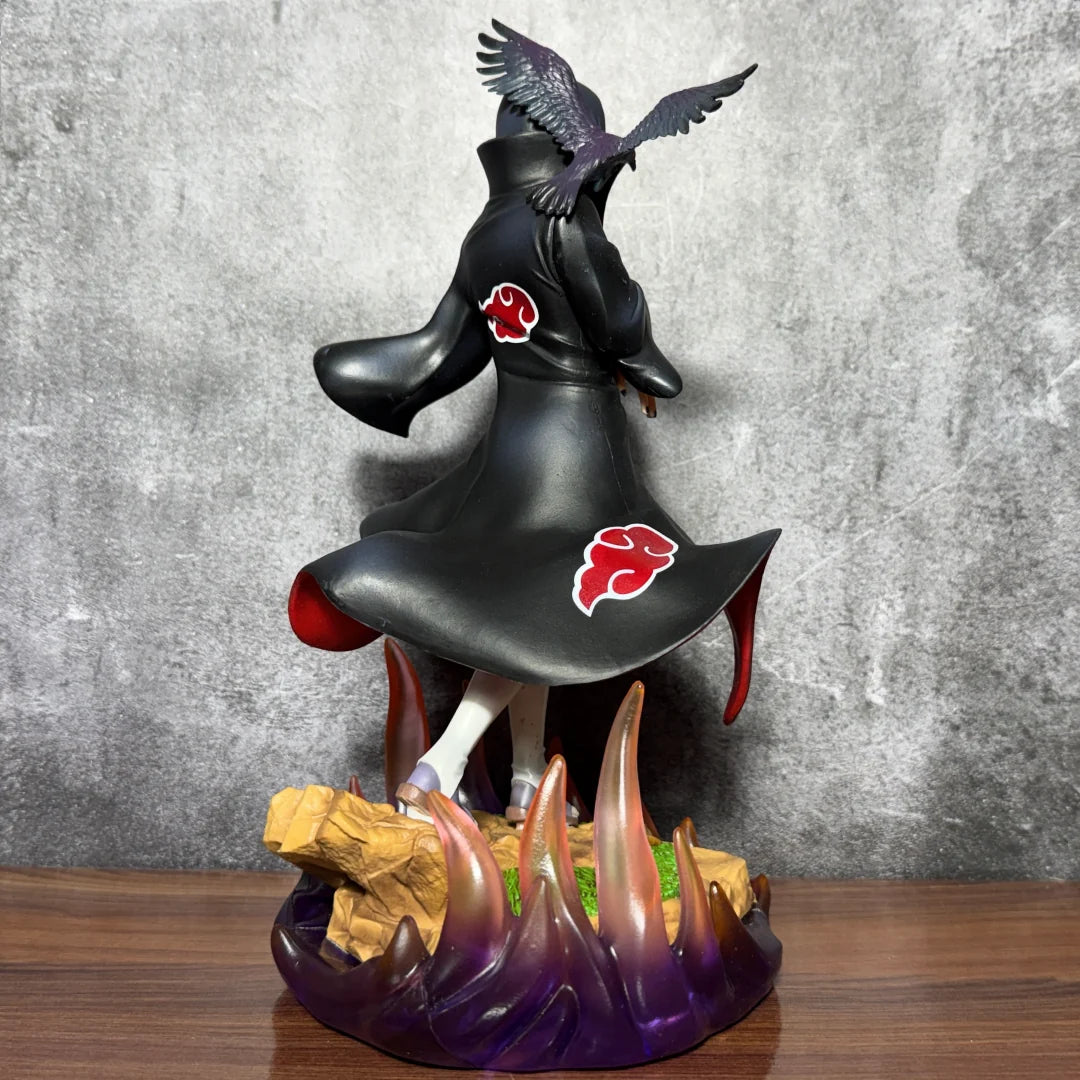 Naruto Shippuden Itachi Uchiha Akatsuki Crow Summoning Statue – 30cm Limited Edition Premium PVC Action Figure Collectible