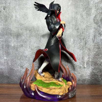 Naruto Shippuden Itachi Uchiha Akatsuki Crow Summoning Statue – 30cm Limited Edition Premium PVC Action Figure Collectible