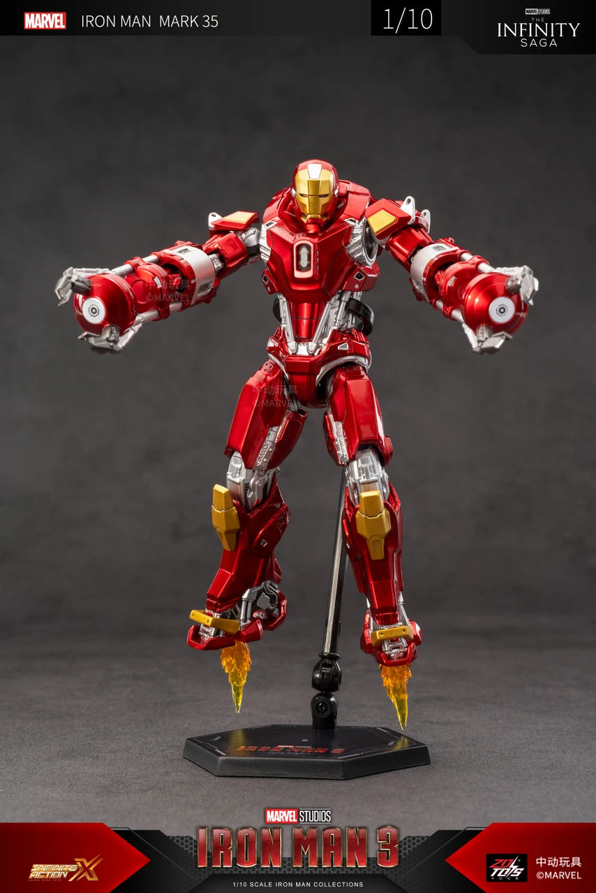 Marvel Iron Man Mark 35 Action Figure – Premium Collectible with Interchangeable Parts