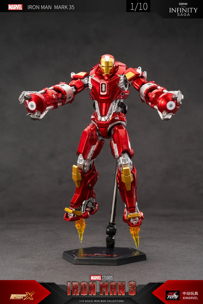 Marvel Iron Man Mark 35 Action Figure – Premium Collectible with Interchangeable Parts