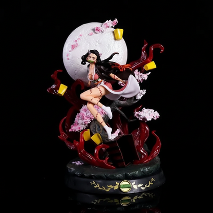 Nezuko Moonlight Blossom Premium Anime Figure – 45cm Collectible Display Statue