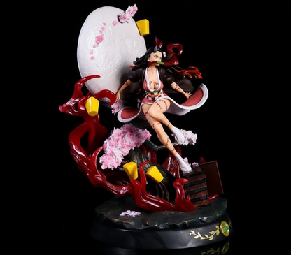 Nezuko Moonlight Blossom Premium Anime Figure – 45cm Collectible Display Statue