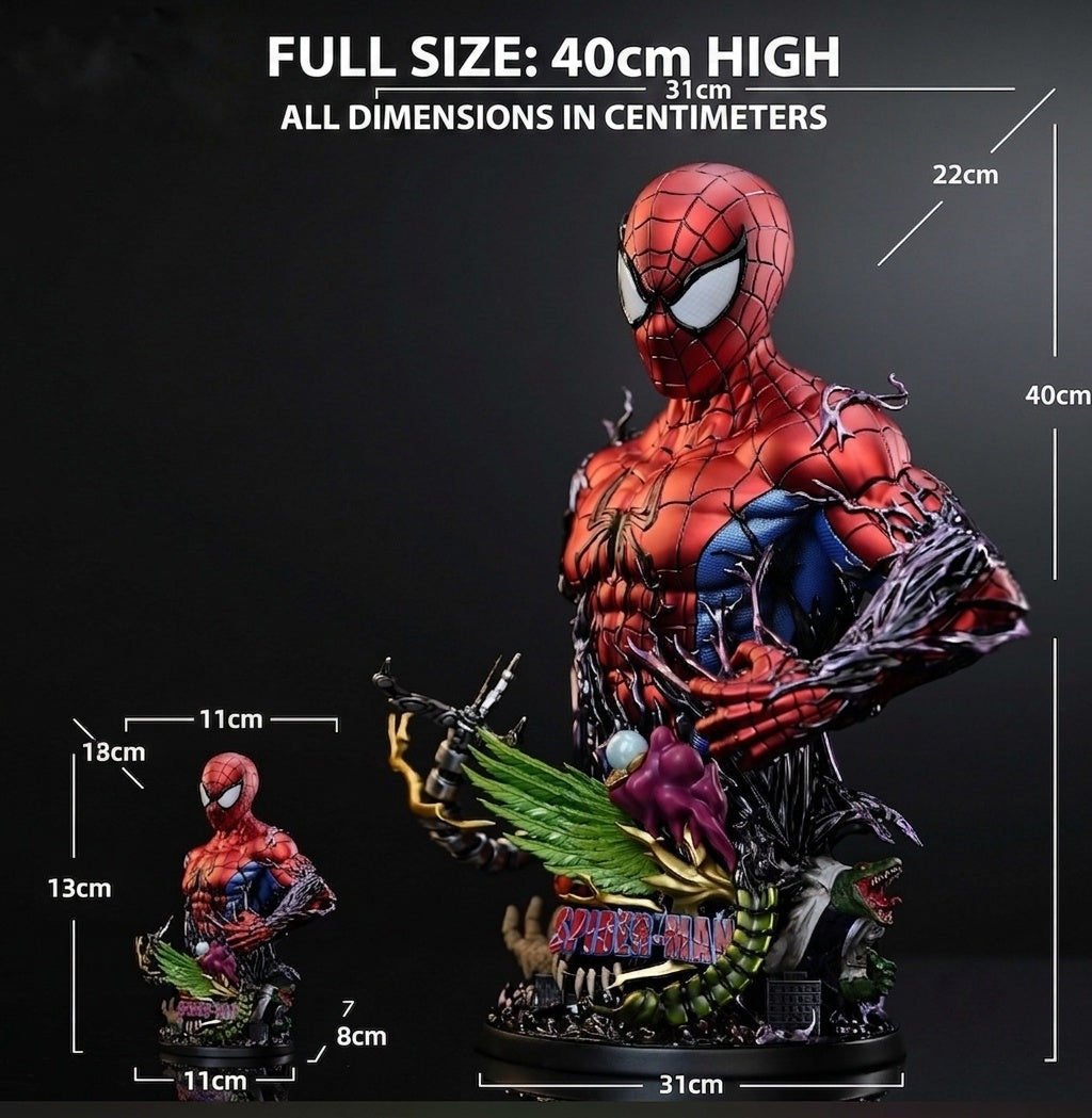 Spider-Man vs Venom Symbiote Premium Resin Bust Statue | 40CM Limited Edition Collectible