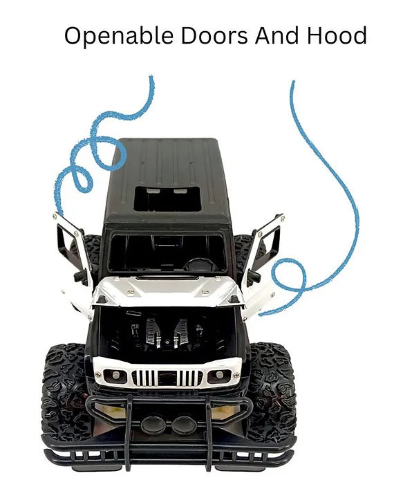SANJARY Remote Control Metal Climbing Racing Jeep – Off-Road RC Vehicle Toy for Kids
