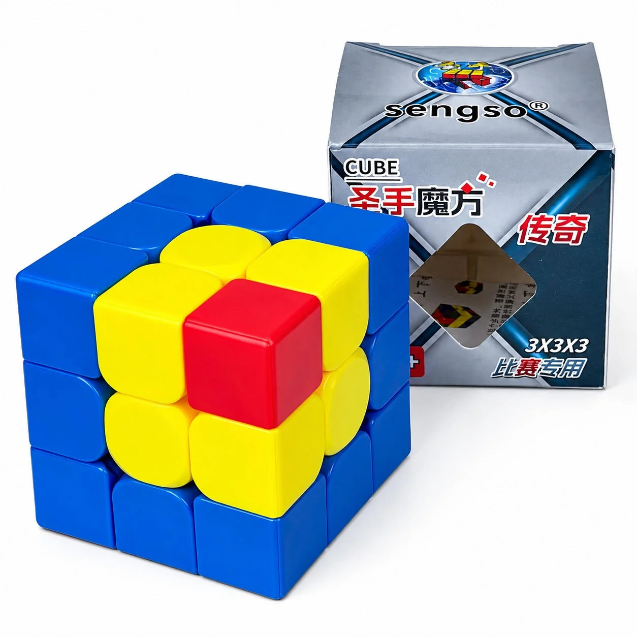 ShengShou Unicorn 3×3 Learning Cube – Stickerless Magic Puzzle Cube for Kids & Beginners