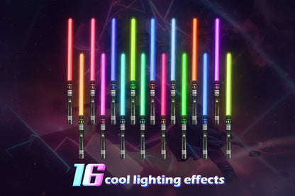 Star Wars RGB Lightsaber – Metal Hilt with 16 Colors & Motion Sound Effects