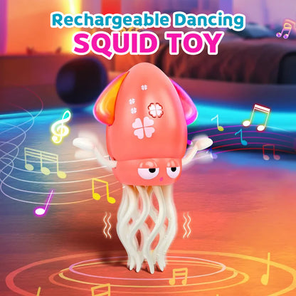 Dancing Octopus Electric Toy with LED Lights & Music – Automatic Crawling Smart Tentacle Baby Toy