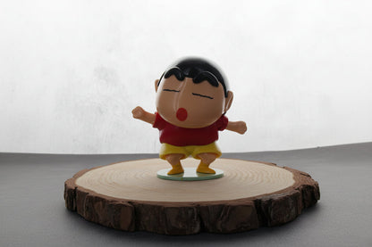 Dancing Shinchan Nodding Head Figure 12cm – Movable Mechanical Anime Toy