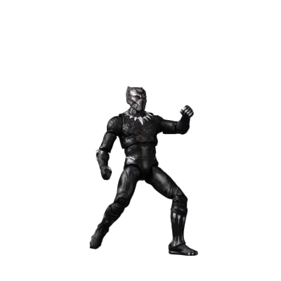 Action Figure Collectibles - 7 Inch Black Panther, Superhero Premium Collectible, Ideal Gift for Collector & Fans, Durable PVC Material, Ages 15+ Years