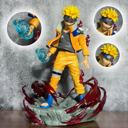 Naruto Uzumaki Rasengan Nine-Tails Chakra Statue – 24cm Premium Naruto Collectible Figure