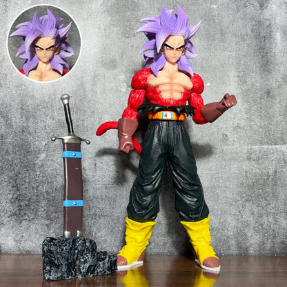 Dragon Ball Heroes Future Trunks Super Saiyan 4 Action Figure – 33cm Premium PVC Collectible Statue | Dragon Ball Heroes Display Figure for Desk, Shelf & Home Decor