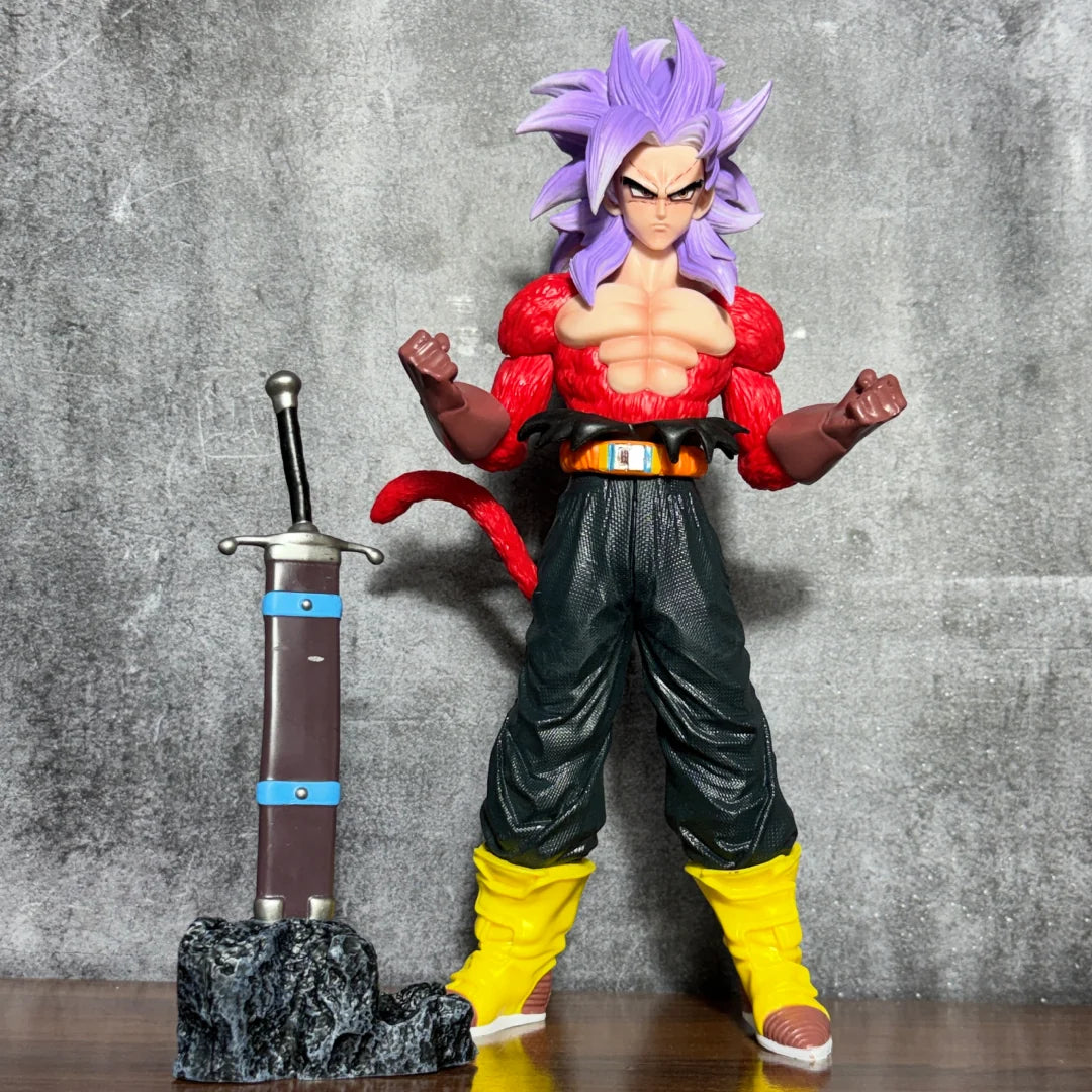 Dragon Ball Heroes Future Trunks Super Saiyan 4 Action Figure – 33cm Premium PVC Collectible Statue | Dragon Ball Heroes Display Figure for Desk, Shelf & Home Decor