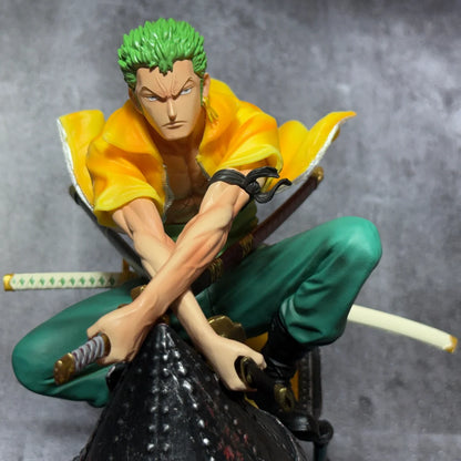 One Piece Roronoa Zoro Wano Arc Riding Rocket Man Diorama Statue – 27cm Premium Limited Edition PVC Action Figure Collectible